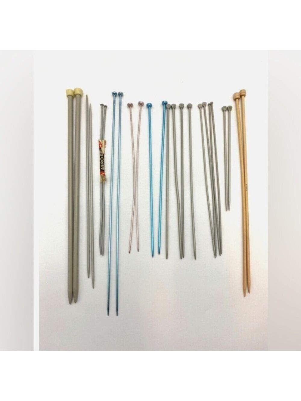 Vintage Made in England Knitting Needles Lot of 12 Pairs Mixed Sizes